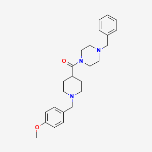 1-benzyl-4-{[1-(4-methoxybenzyl)-4-piperidinyl]carbonyl}piperazine