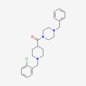 1-benzyl-4-{[1-(2-chlorobenzyl)-4-piperidinyl]carbonyl}piperazine