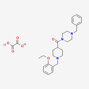 molecular formula C28H37N3O6 B3950758 1-benzyl-4-{[1-(2-ethoxybenzyl)-4-piperidinyl]carbonyl}piperazine oxalate 