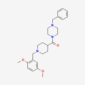 1-benzyl-4-{[1-(2,5-dimethoxybenzyl)-4-piperidinyl]carbonyl}piperazine