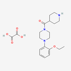 [4-(2-Ethoxyphenyl)piperazin-1-yl]-piperidin-4-ylmethanone;oxalic acid