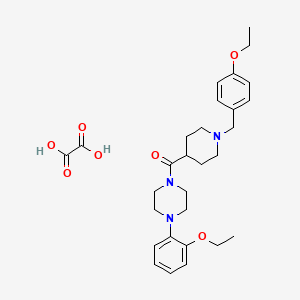 molecular formula C29H39N3O7 B3950866 1-{[1-(4-ethoxybenzyl)-4-piperidinyl]carbonyl}-4-(2-ethoxyphenyl)piperazine oxalate 