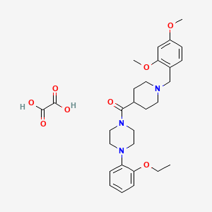 molecular formula C29H39N3O8 B3950874 1-{[1-(2,4-dimethoxybenzyl)-4-piperidinyl]carbonyl}-4-(2-ethoxyphenyl)piperazine oxalate 