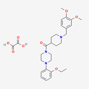 1-{[1-(3,4-dimethoxybenzyl)-4-piperidinyl]carbonyl}-4-(2-ethoxyphenyl)piperazine oxalate