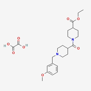 molecular formula C24H34N2O8 B3950896 ethyl 1-{[1-(3-methoxybenzyl)-4-piperidinyl]carbonyl}-4-piperidinecarboxylate oxalate 