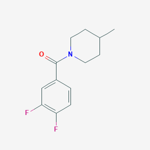 molecular formula C13H15F2NO B395090 1-(3,4-Difluorobenzoyl)-4-methylpiperidine 