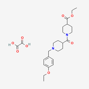 ethyl 1-{[1-(4-ethoxybenzyl)-4-piperidinyl]carbonyl}-4-piperidinecarboxylate oxalate