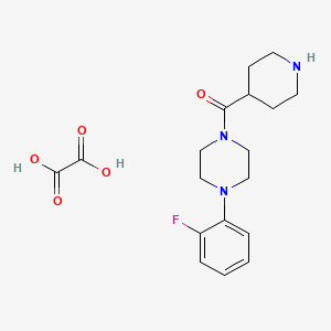 1-(2-fluorophenyl)-4-(4-piperidinylcarbonyl)piperazine oxalate