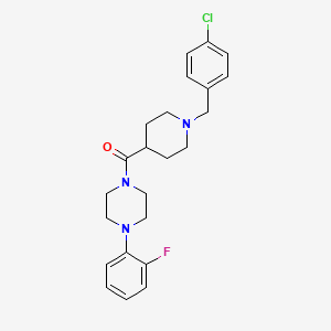 [1-(4-Chlorobenzyl)piperidin-4-yl][4-(2-fluorophenyl)piperazin-1-yl]methanone