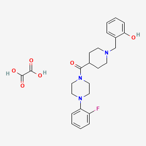 2-[(4-{[4-(2-fluorophenyl)-1-piperazinyl]carbonyl}-1-piperidinyl)methyl]phenol ethanedioate (salt)