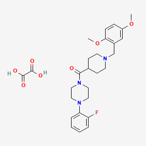 1-{[1-(2,5-dimethoxybenzyl)-4-piperidinyl]carbonyl}-4-(2-fluorophenyl)piperazine oxalate