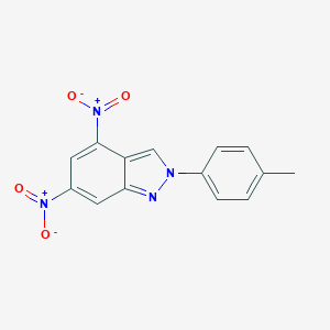 molecular formula C14H10N4O4 B395103 2-(4-Methylphenyl)-4,6-dinitro-2H-indazole 