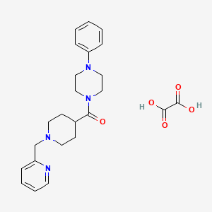 1-phenyl-4-{[1-(2-pyridinylmethyl)-4-piperidinyl]carbonyl}piperazine oxalate