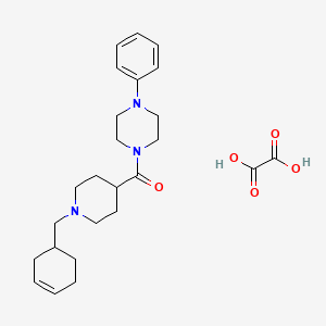 1-{[1-(3-cyclohexen-1-ylmethyl)-4-piperidinyl]carbonyl}-4-phenylpiperazine oxalate