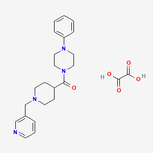 molecular formula C24H30N4O5 B3951052 1-phenyl-4-{[1-(3-pyridinylmethyl)-4-piperidinyl]carbonyl}piperazine oxalate 