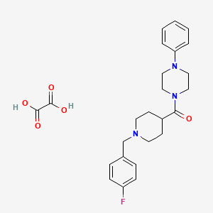 1-{[1-(4-fluorobenzyl)-4-piperidinyl]carbonyl}-4-phenylpiperazine oxalate