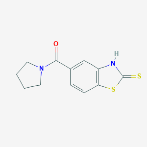 5-(Pyrrolidin-1-ylcarbonyl)-1,3-benzothiazole-2-thiol