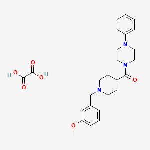 1-{[1-(3-methoxybenzyl)-4-piperidinyl]carbonyl}-4-phenylpiperazine oxalate