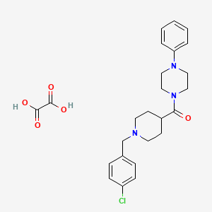 1-{[1-(4-chlorobenzyl)-4-piperidinyl]carbonyl}-4-phenylpiperazine oxalate