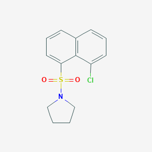 molecular formula C14H14ClNO2S B395109 1-[(8-氯-1-萘基)磺酰基]吡咯烷 CAS No. 446054-17-7
