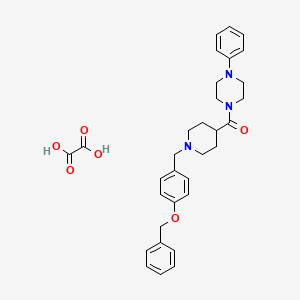 1-({1-[4-(benzyloxy)benzyl]-4-piperidinyl}carbonyl)-4-phenylpiperazine oxalate