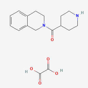 molecular formula C17H22N2O5 B3951212 3,4-dihydro-1H-isoquinolin-2-yl(piperidin-4-yl)methanone;oxalic acid 