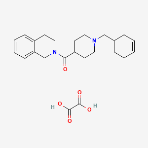 [1-(cyclohex-3-en-1-ylmethyl)piperidin-4-yl]-(3,4-dihydro-1H-isoquinolin-2-yl)methanone;oxalic acid