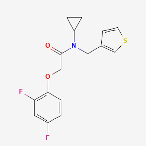 N-cyclopropyl-2-(2,4-difluorophenoxy)-N-(3-thienylmethyl)acetamide