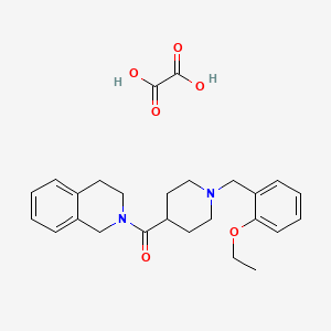 molecular formula C26H32N2O6 B3951261 2-{[1-(2-ethoxybenzyl)-4-piperidinyl]carbonyl}-1,2,3,4-tetrahydroisoquinoline oxalate 