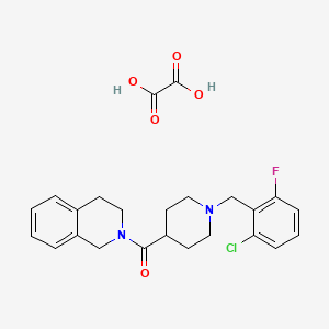 2-{[1-(2-chloro-6-fluorobenzyl)-4-piperidinyl]carbonyl}-1,2,3,4-tetrahydroisoquinoline oxalate