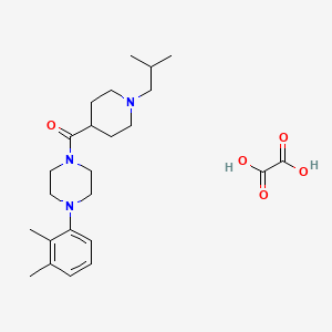 [4-(2,3-Dimethylphenyl)piperazin-1-yl]-[1-(2-methylpropyl)piperidin-4-yl]methanone;oxalic acid