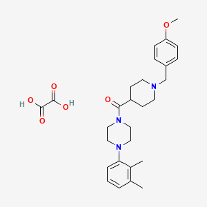 molecular formula C28H37N3O6 B3951330 1-(2,3-dimethylphenyl)-4-{[1-(4-methoxybenzyl)-4-piperidinyl]carbonyl}piperazine oxalate 