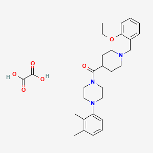 [4-(2,3-Dimethylphenyl)piperazin-1-yl]-[1-[(2-ethoxyphenyl)methyl]piperidin-4-yl]methanone;oxalic acid