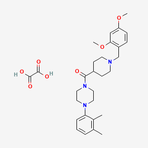 molecular formula C29H39N3O7 B3951359 1-{[1-(2,4-dimethoxybenzyl)-4-piperidinyl]carbonyl}-4-(2,3-dimethylphenyl)piperazine oxalate 