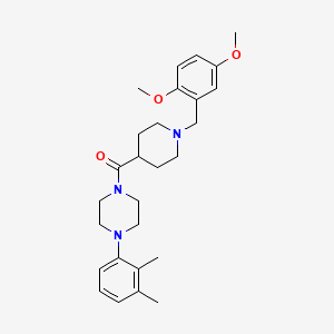 1-{[1-(2,5-dimethoxybenzyl)-4-piperidinyl]carbonyl}-4-(2,3-dimethylphenyl)piperazine