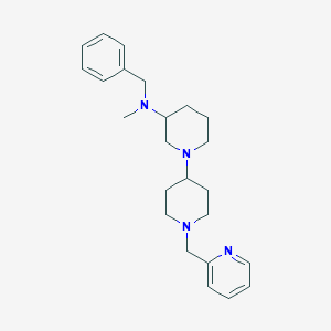 molecular formula C24H34N4 B3951377 N-benzyl-N-methyl-1'-(2-pyridinylmethyl)-1,4'-bipiperidin-3-amine 