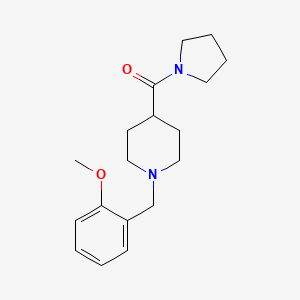 1-(2-methoxybenzyl)-4-(1-pyrrolidinylcarbonyl)piperidine