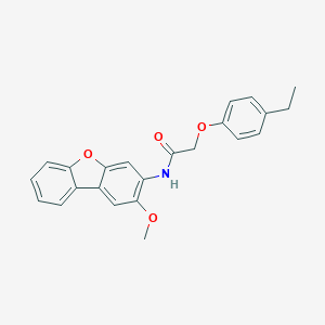 molecular formula C23H21NO4 B395138 2-(4-ethylphenoxy)-N-(2-methoxydibenzo[b,d]furan-3-yl)acetamide 
