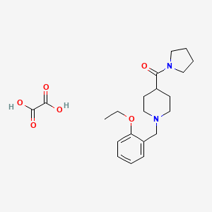 [1-[(2-Ethoxyphenyl)methyl]piperidin-4-yl]-pyrrolidin-1-ylmethanone;oxalic acid