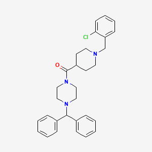 1-{[1-(2-chlorobenzyl)-4-piperidinyl]carbonyl}-4-(diphenylmethyl)piperazine