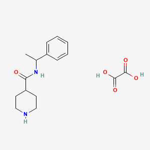 N-(1-phenylethyl)-4-piperidinecarboxamide oxalate