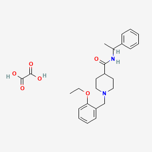 1-(2-ethoxybenzyl)-N-(1-phenylethyl)-4-piperidinecarboxamide oxalate