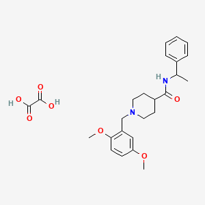 1-(2,5-dimethoxybenzyl)-N-(1-phenylethyl)-4-piperidinecarboxamide oxalate