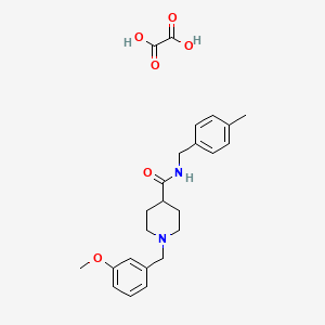 1-(3-methoxybenzyl)-N-(4-methylbenzyl)-4-piperidinecarboxamide oxalate