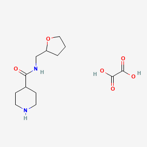 molecular formula C13H22N2O6 B3951482 N-(tetrahydro-2-furanylmethyl)-4-piperidinecarboxamide oxalate 