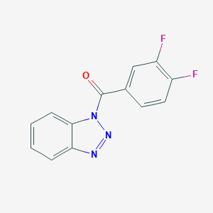 molecular formula C13H7F2N3O B395151 1-(3,4-Difluorobenzoyl)-1H-1,2,3-benzotriazole 