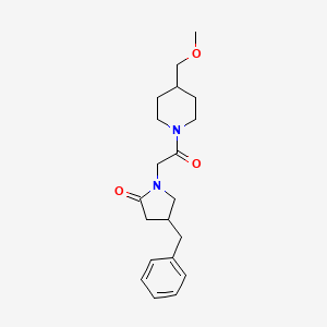 molecular formula C20H28N2O3 B3951582 4-benzyl-1-{2-[4-(methoxymethyl)-1-piperidinyl]-2-oxoethyl}-2-pyrrolidinone 