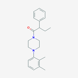 molecular formula C22H28N2O B3951608 1-(2,3-dimethylphenyl)-4-(2-phenylbutanoyl)piperazine 