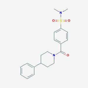 molecular formula C20H24N2O3S B395165 N,N-Dimethyl-4-(4-phenyl-piperidine-1-carbonyl)-benzenesulfonamide 