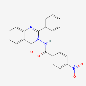 4-nitro-N-(4-oxo-2-phenyl-3(4H)-quinazolinyl)benzamide